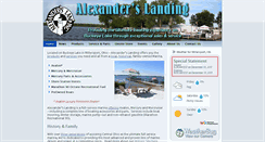 Desktop Screenshot of alexanderslanding.com