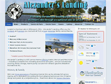 Tablet Screenshot of alexanderslanding.com